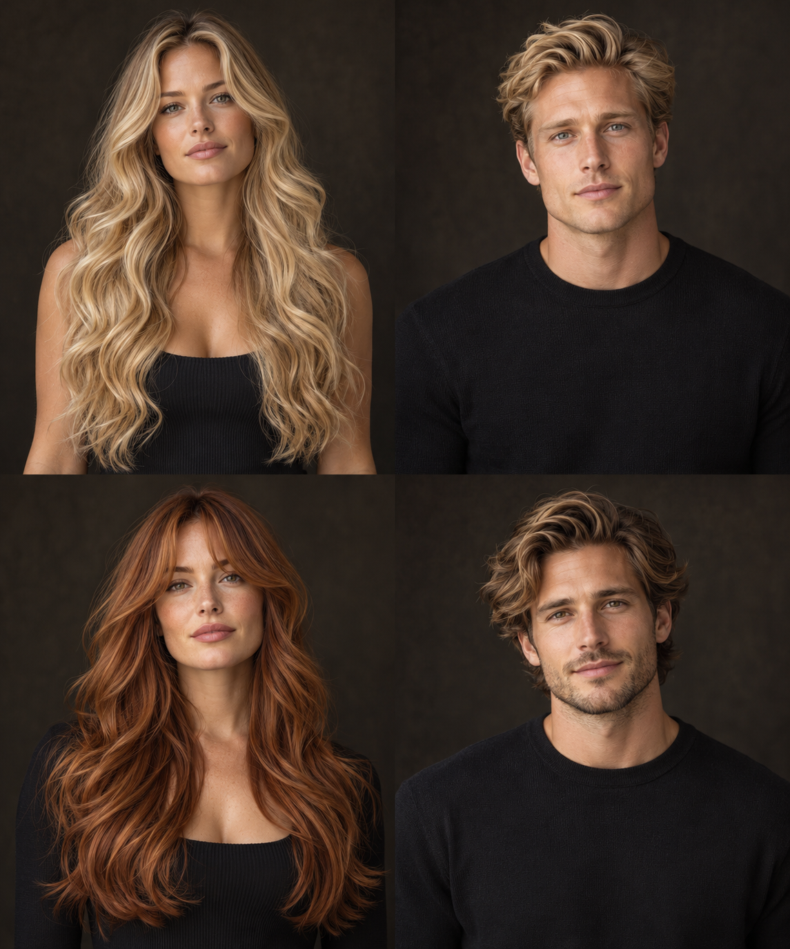 Vrouw met lang blond haar